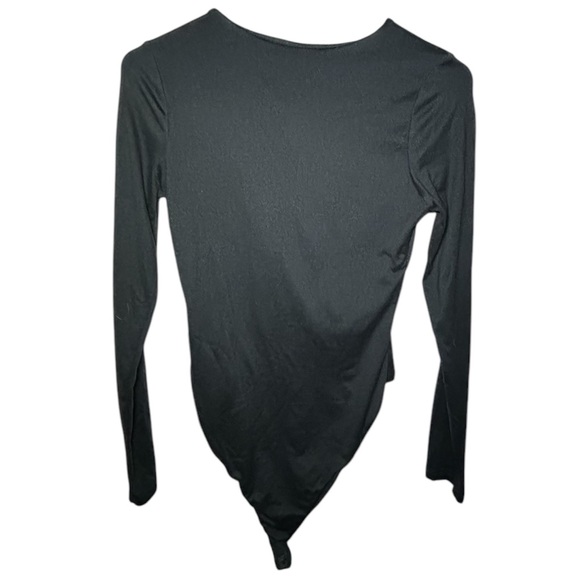 Hearts & Hips Black Bodysuit with snap closure EUC - Picture 2 of 5